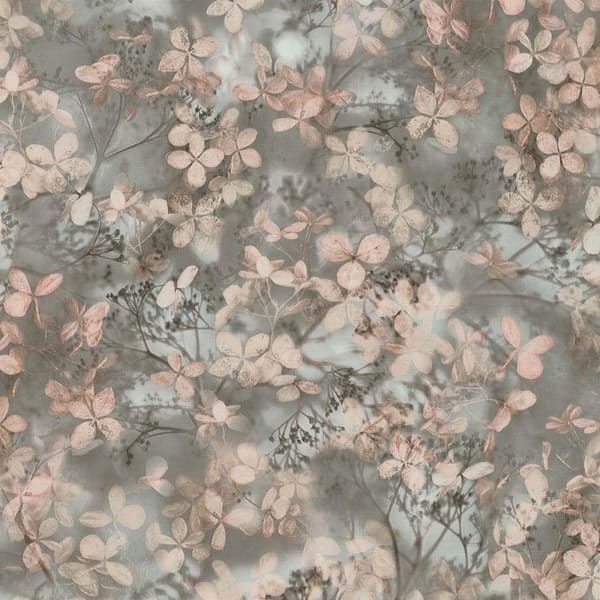 Non-woven tapet 10415-10 Tapet Blommor Floral 0,53 x 10,05 m Erismann Spelet av ljus Grön