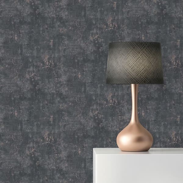Papperstapet Rocco Metalliserad M1-No.11194 Non-woven Svart Guld Tadessi 10.05m x 0.53 m