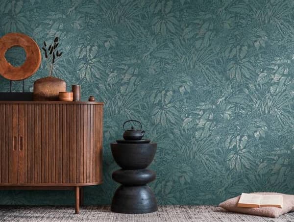A.S. Creation Smart Surfaces 395603 Non-vävd tapet med blomsterdesign 0.53 x 10.05 m Blå