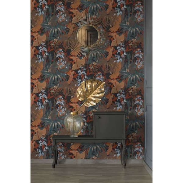 A.S. Creation Desert Lodge 385223 Non-woven tapet imitationsdjungel 0,53 m x 10,05 m Röd
