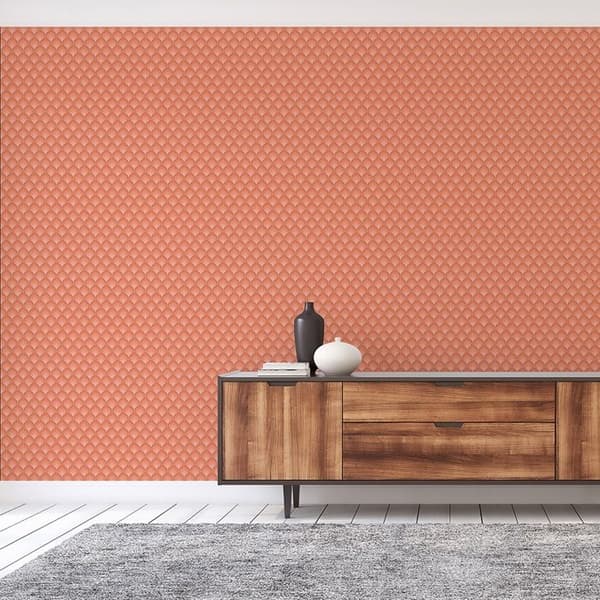 Grafiskt Tapet M1-No.10942 Non-woven Orange Röd Tadessi 8.50 m x 0.53 m