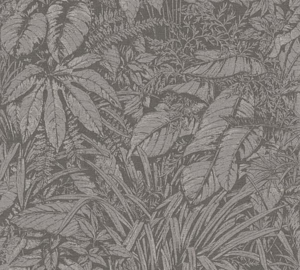 Tapet Camilla Jungle M1-No.11096 Non-vävd Grå Svart Tadessi 10.05 m x 0.53 m