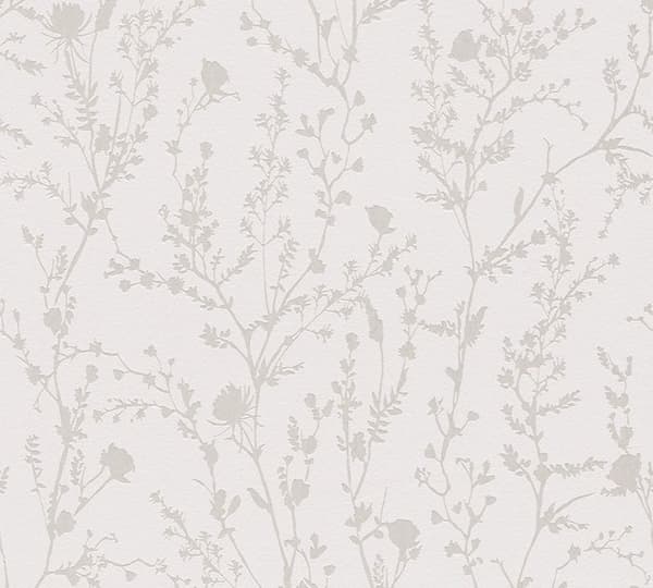 Papper Tapet Lenni Blommor M1-No.11066 Väv Rose Grå Tadessi 10.05 m x 0.53 m