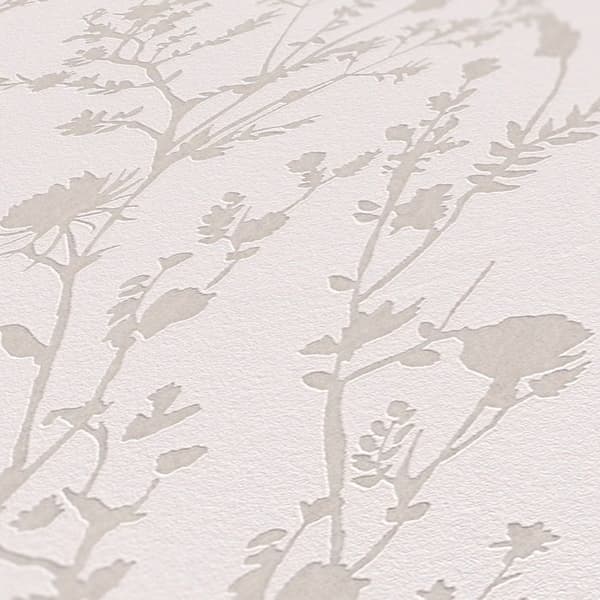 Papper Tapet Lenni Blommor M1-No.11066 Väv Rose Grå Tadessi 10.05 m x 0.53 m