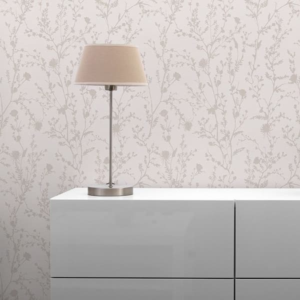 Papper Tapet Lenni Blommor M1-No.11066 Väv Rose Grå Tadessi 10.05 m x 0.53 m