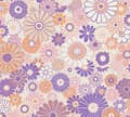 Miniatyrbild 4 av 5: Tapet Blommor M1-No.10923 Non-woven Lila Orange Tadessi 8.50 m x 0.53 m