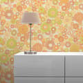 Miniatyrbild 3 av 5: Papper Tapet Lenni Blommor M1-No.10927 Vinyltapet Gul Grön Tadessi 8.50 m x 0.53 m