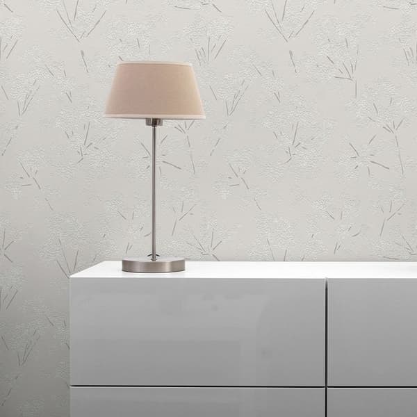 Tapet Lenni Blommor M1-No.11082 Non-woven Grå Vit Tadessi 10.05m x 0.53 m