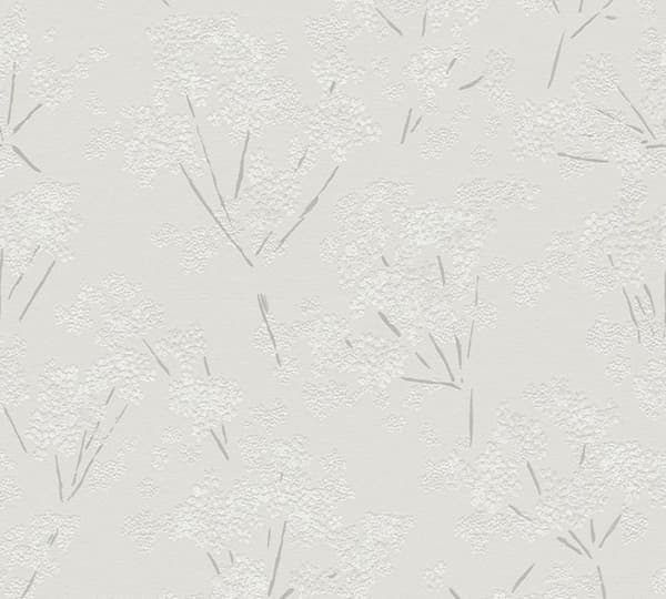 Tapet Lenni Blommor M1-No.11082 Non-woven Grå Vit Tadessi 10.05m x 0.53 m