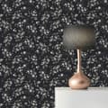 Miniatyrbild 3 av 4: tapet Valentin blommor M1-No.11243 non-woven svart grå Tadessi 10,05 m x 0,53 m