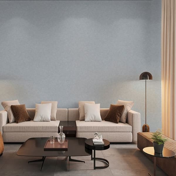 Enfärgad tapet M1-No.11277 gråblå non-woven Tadessi 10,05 m x 0,53 m