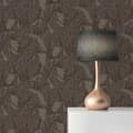 Miniatyrbild 1 av 5: Tapet Matilde Träd Blad M1-No.11006 Vinyltapet Brun Grå Tadessi 10,05 m x 0,53 m