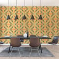 Miniatyrbild 3 av 5: Grafiskt Tapet M1-No.10904 Non-Woven Grön Gul Tadessi 8.50 m x 0.53 m
