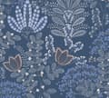 Miniatyrbild 4 av 5: Papper Tapet Lenni Blommor M1-No.10965 Non-Woven Blå Vit Tadessi 10.05m x 0.53 m