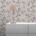 Miniatyrbild 3 av 4: Valentin tapet blommor M1-No.11242 non-woven beige svart Tadessi 10,05 m x 0,53 m