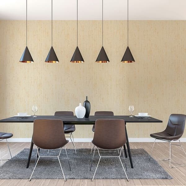 Tapet Vittoria Trä M1-No.11100 Non-woven Beige Gult 10.05m x 0.53 m