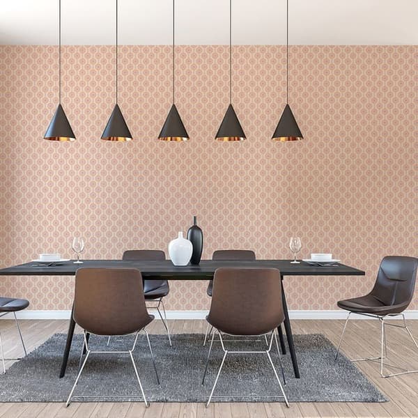 Grafiskt Tapet M1-No.10937 Non-Woven Beige Orange Tadessi 8.50 m x 0.53 m