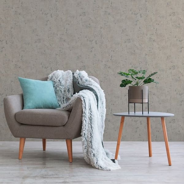 enfärgad tapet M1-No.11035 non-woven grå silver Tadessi 10,05 m x 0,53 m