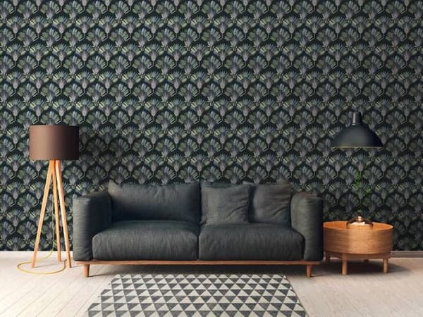 Arkitekters Papper Jungle Chic tapet tropisk non-woven utan PVC grön svart blå grå brun matt 377085 37708-5 10.05 m x 0.53 ...