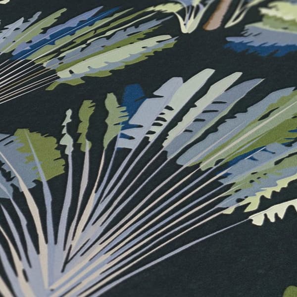 Arkitekters Papper Jungle Chic tapet tropisk non-woven utan PVC grön svart blå grå brun matt 377085 37708-5 10.05 m x 0.53 ...