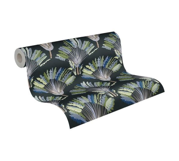 Arkitekters Papper Jungle Chic tapet tropisk non-woven utan PVC grön svart blå grå brun matt 377085 37708-5 10.05 m x 0.53 ...