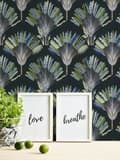 Miniatyrbild 2 av 6: Arkitekters Papper Jungle Chic tapet tropisk non-woven utan PVC grön svart blå grå brun matt 377085 37708-5 10.05 m x 0.53 ...