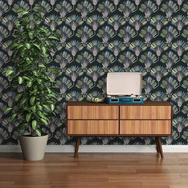Arkitekters Papper Jungle Chic tapet tropisk non-woven utan PVC grön svart blå grå brun matt 377085 37708-5 10.05 m x 0.53 ...