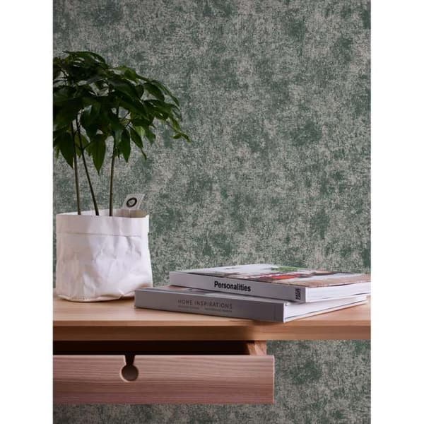 A.S. Creation Premium Vägg 2 389701 Non-woven Tapet Enfärgad 10.05 x 0.53 m Grön
