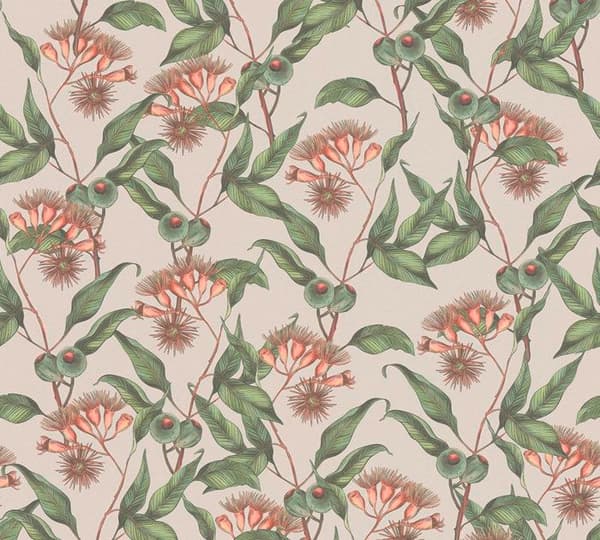 A.S. Création Drawn Into Nat 394303 non-woven tapet träd blad 10.05 x 0.53 m beige vardagsrum sovrum kontor