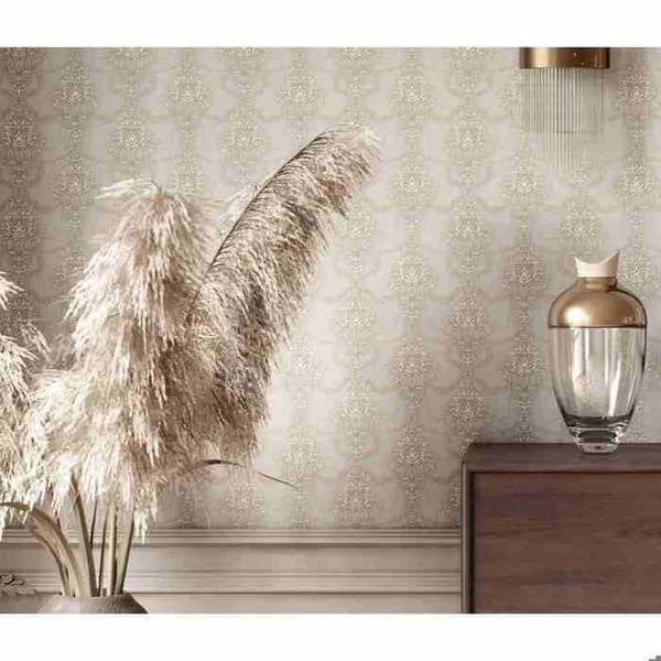 vinyl expanderad 10287-37 non-woven tapet barock 0.53 x 10.05 m Erismann Versailles grå
