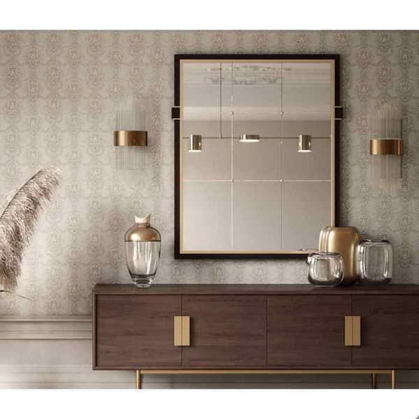 vinyl expanderad 10287-37 non-woven tapet barock 0.53 x 10.05 m Erismann Versailles grå