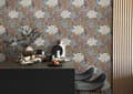 Miniatyrbild 1 av 6: A.S. Création Draget In Nat 394283 non-vävd tapet blommor floral 10.05 x 0.53 m grå vardagsrum sovrum kontor