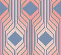 Miniatyrbild 4 av 5: Grafiskt Tapet M1-No.10909 Non-woven Blå Röd Tadessi 8.50 m x 0.53 m