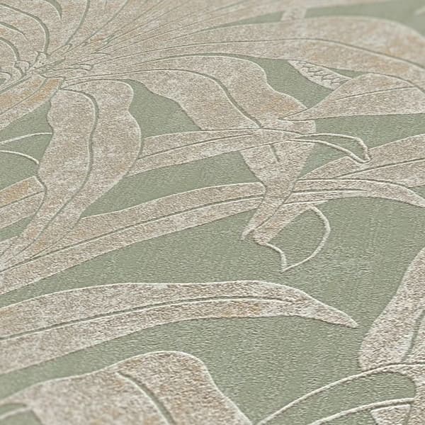 Papper Tapet Lenni Blommor M1-No.10999 Värd Guld Tadessi 10.05 m x 0.53 m