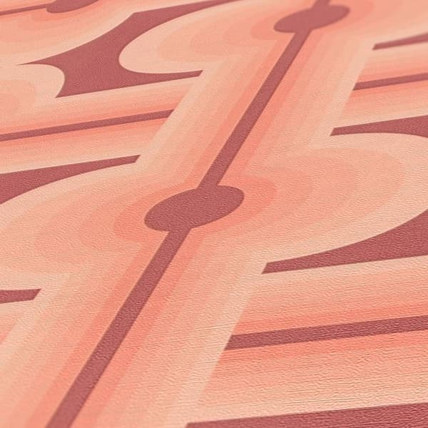 Grafiskt Tapet M1-No.10914 Non-Woven Röd Orange Tadessi 8.50 m x 0.53 m