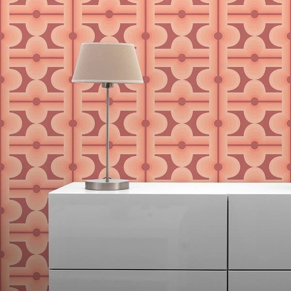 Grafiskt Tapet M1-No.10914 Non-Woven Röd Orange Tadessi 8.50 m x 0.53 m