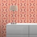 Miniatyrbild 2 av 5: Grafiskt Tapet M1-No.10914 Non-Woven Röd Orange Tadessi 8.50 m x 0.53 m