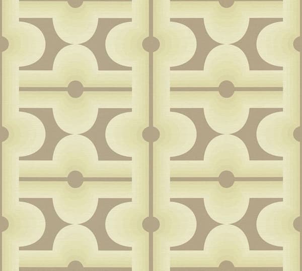 Grafiskt Tapet M1-No.10915 Non-Woven Brun Grön Tadessi 8.50 m x 0.53 m