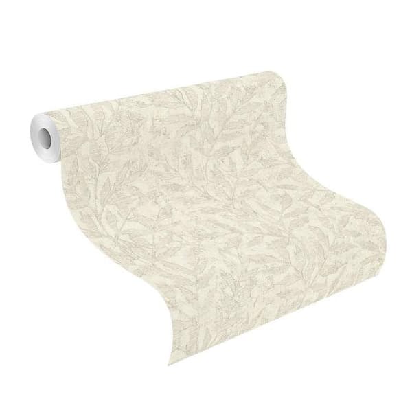 Rasch Factory V 315004 Non-woven tapet Botanisk 10.05 x 0.53 m Mörk crème