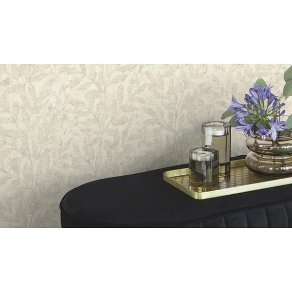 Rasch Factory V 315004 Non-woven tapet Botanisk 10.05 x 0.53 m Mörk crème