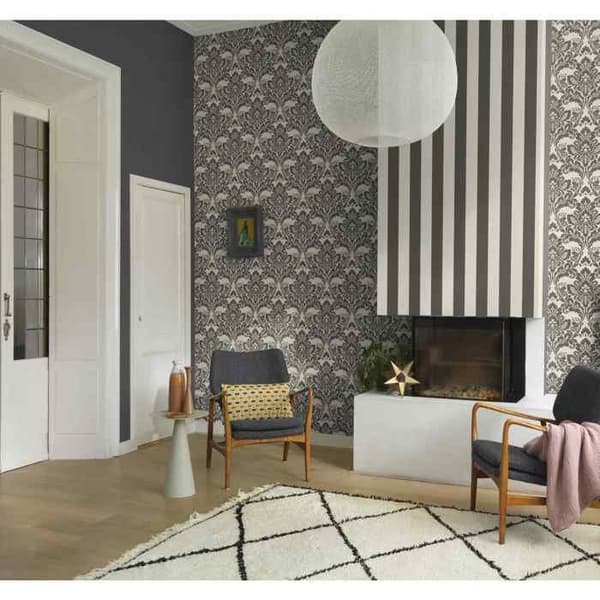 Rasch Poetry II 547337 Non-woven tapet baroque 0,53 m x 10,05 m Svart