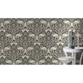 Miniatyrbild 5 av 5: Rasch Poetry II 547337 Non-woven tapet baroque 0,53 m x 10,05 m Svart