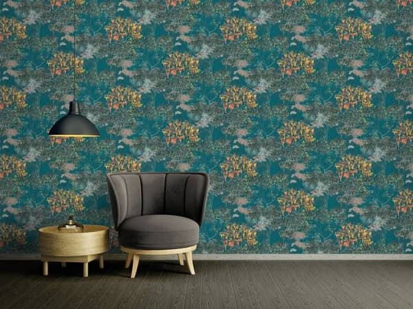 A.S. Création AP ARCADE 391735 non-woven tapet blommor floral 10.05 x 0.53 m grön vardagsrum sovrum kontor