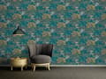 Miniatyrbild 4 av 6: A.S. Création AP ARCADE 391735 non-woven tapet blommor floral 10.05 x 0.53 m grön vardagsrum sovrum kontor