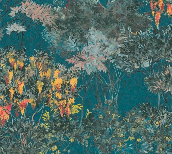 A.S. Création AP ARCADE 391735 non-woven tapet blommor floral 10.05 x 0.53 m grön vardagsrum sovrum kontor