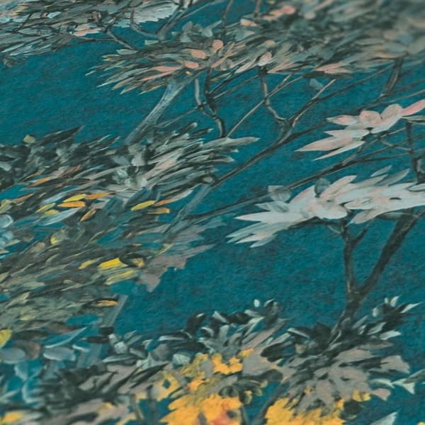 A.S. Création AP ARCADE 391735 non-woven tapet blommor floral 10.05 x 0.53 m grön vardagsrum sovrum kontor