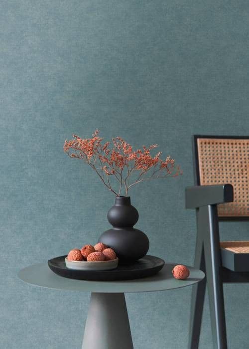 A.S. Creation Smart Surfaces 395669 Vinyltapet Non-Woven Enfärgad 0.53 x 10.05 m Blå