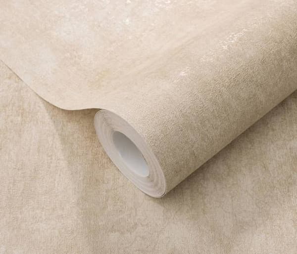 Tapet vinyl texturerad betong lyx Elle Decoration Elfenben / Guld 10438-02