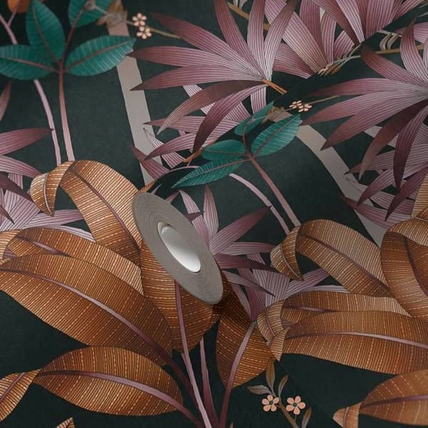 A.S. Création AP ARCADE 391721 non-woven tapet blommor floral 10.05 x 0.53 m svart vardagsrum sovrum kontor