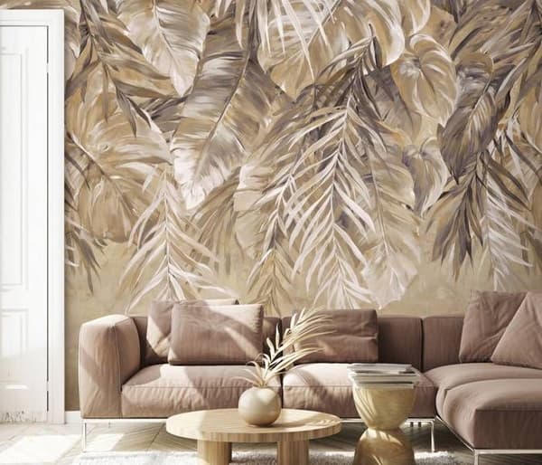 Fototapet 2536V-11 digitaltryck träd löv 3 x 2.7 m Erismann Fashion for Walls digital Beige